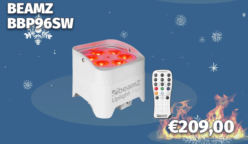 BEAMZ BBP96SW ΦΟΡΗΤΟΣ ΠΡΟΒΟΛΕΑΣ LED 6X12W WDMX